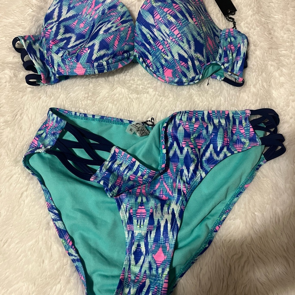 XOXO Multicolor Bikini Set size XL
